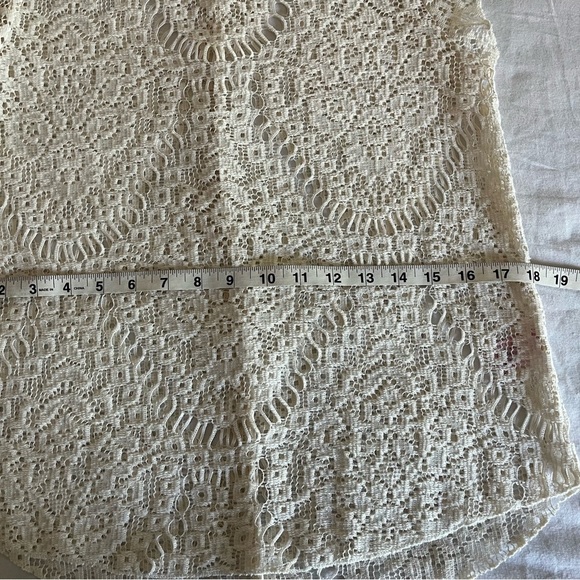Calypso St. Barth Cream Lace Cap Sleeve Cotton Blend Redortwear Blouse Sz Sm EUC - Picture 13 of 13